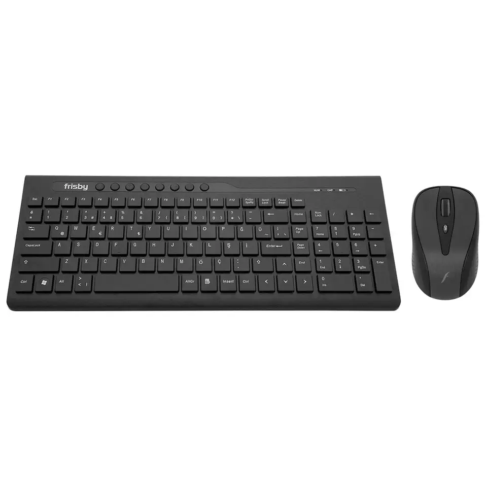 Frisby FK-W156QU USB Q TR Kablosuz Siyah Klavye Mouse Set