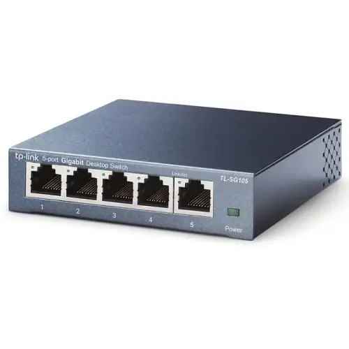 Tp-Link TL-SG105 5 Port 10/100/1000Mbps Çelik Gigabit Switch