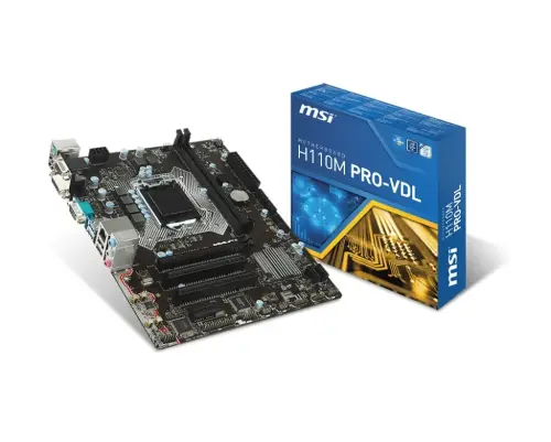 MSI H110M PRO-VDL Intel H110 Soket 1151 DDR4 2133Mhz mATX Anakart
