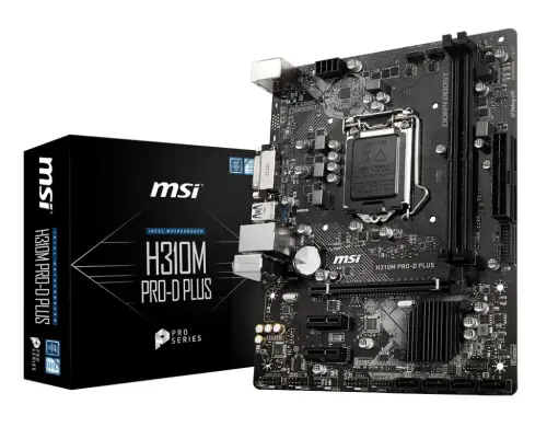 MSI H310M PRO-D Plus Intel H310 Soket 1151 DDR4 2666Mhz mATX Anakart