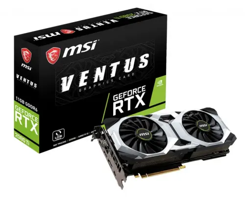 Msi RTX 2080 Ti Ventus 11G GeForce RTX 2080 Ti 11GB GDDR6 352Bit DX12 Gaming Ekran Kartı