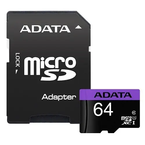 Adata Premier AUSDX64GUICL10-RA1 64GB 80MB/s UHS-I Class10 MicroSDHC/SDXC Hafıza Kartı
