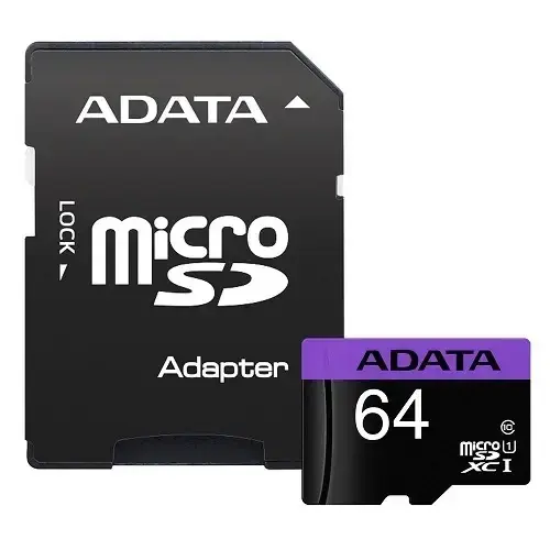Adata Premier AUSDX64GUICL10-RA1 64GB 80MB/s UHS-I Class10 MicroSDHC/SDXC Hafıza Kartı