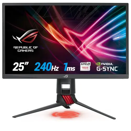 Asus Rog Strix XG258Q  1080p 1ms 240Hz DP HDMI 24.5″ FullHD FreeSync ve G-Sync Uyumlu  Gaming Monitör