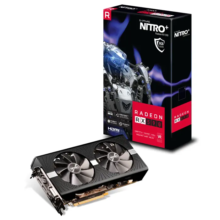 Sapphire 11289-05-20G Nitro+ Radeon RX 590 8G G5 OC 8GB GDDR5 256Bit DX12 Gaming Ekran Kartı