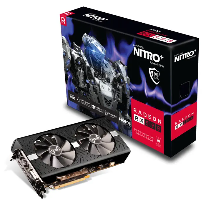 Sapphire 11289-05-20G Nitro+ Radeon RX 590 8G G5 OC 8GB GDDR5 256Bit DX12 Gaming Ekran Kartı