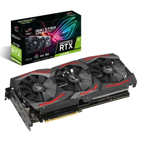 Asus Rog-Strix-RTX2060S-A8G Gaming GeForce RTX 2060 Super 8GB GDDR6 256Bit DX12 Gaming Ekran Kartı