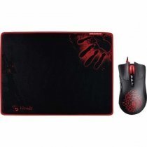 Bloody A9081 Multicore 4000CPI 8 Tuş Light Strike Gaming Mouse + Medium Gaming Mouse Pad (Bloody A90 Gaming Mouse + Bloody 081 Gaming Mouse Pad , Core Gun3 Özelliği Aktif)