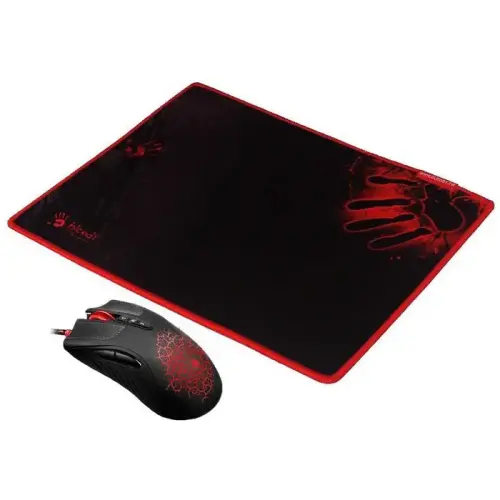 Bloody A9081 Multicore 4000CPI 8 Tuş Light Strike Gaming Mouse + Medium Gaming Mouse Pad (Bloody A90 Gaming Mouse + Bloody 081 Gaming Mouse Pad , Core Gun3 Özelliği Aktif)