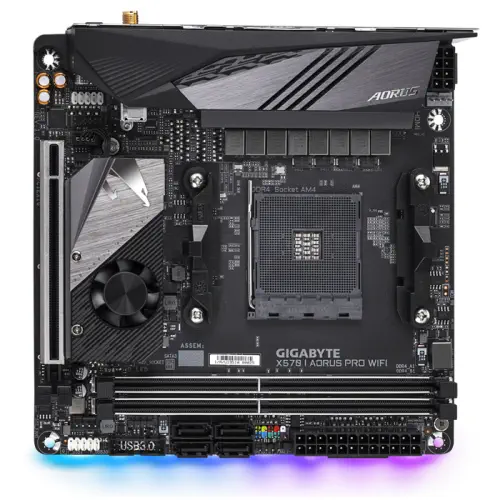 Gigabyte X570 I Aorus Pro Wi-Fi AMD X570 Soket AM4 DDR4 4400(OC)MHz Mini-ITX Gaming Anakart
