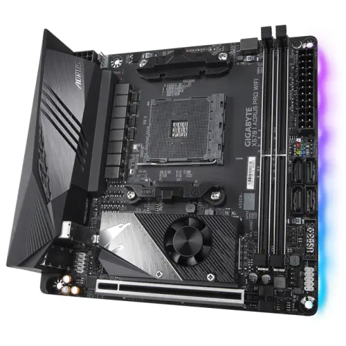 Gigabyte X570 I Aorus Pro Wi-Fi AMD X570 Soket AM4 DDR4 4400(OC)MHz Mini-ITX Gaming Anakart
