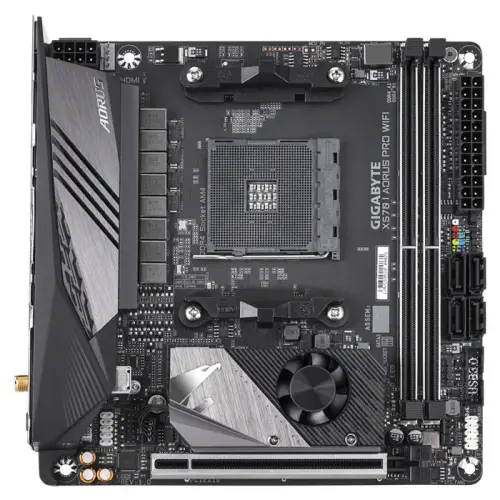 Gigabyte X570 I Aorus Pro Wi-Fi AMD X570 Soket AM4 DDR4 4400(OC)MHz Mini-ITX Gaming Anakart