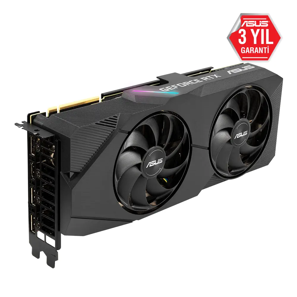 Asus GeForce DUAL-RTX2080S-O8G-EVO RTX 2080 Süper 8GB GDDR6 256Bit DX12 Gaming(Oyuncu) Ekran Kartı