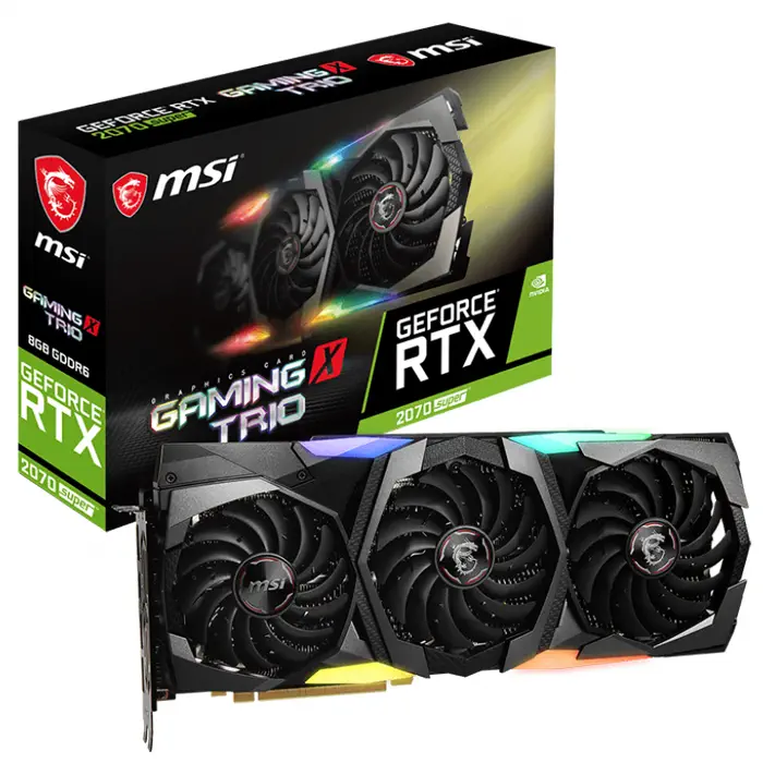 MSI GeForce RTX 2070 Super Gaming X Trio 8GB GDDR6 256Bit DX12 Gaming Ekran Kartı