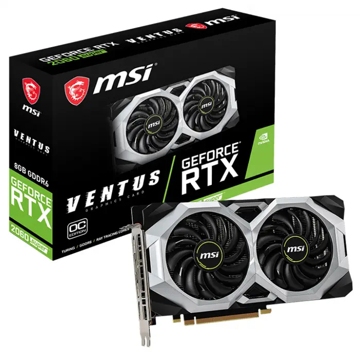 MSI GeForce RTX 2060 Super Ventus OC 8GB GDDR6 256Bit DX12 Gaming Ekran Kartı