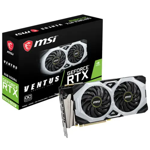 MSI GeForce RTX 2070 Super Ventus OC 8GB GDDR6 256Bit DX12 Gaming Ekran Kartı
