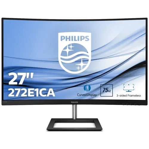 Philips 272E1CA/01 27″ Full HD 4ms 75Hz VGA HDMI DP Curved (Kavisli) Gaming Monitör