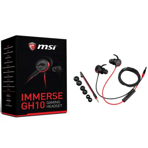MSI Immerse GH10 Mikrofonlu Kulakiçi Gaming Kulaklık