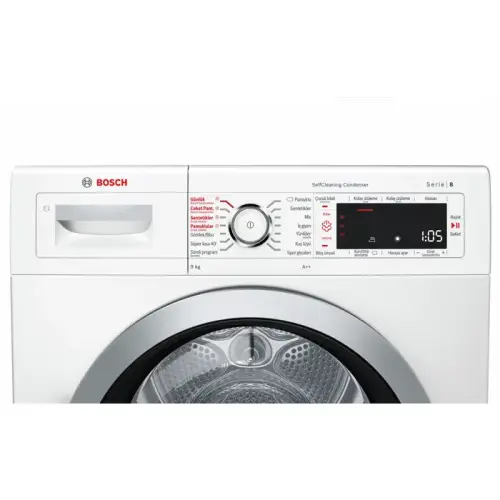 Bosch WTW85562TR A++ 9 Kg Çamaşır Kurutma Makinesi - Beyaz