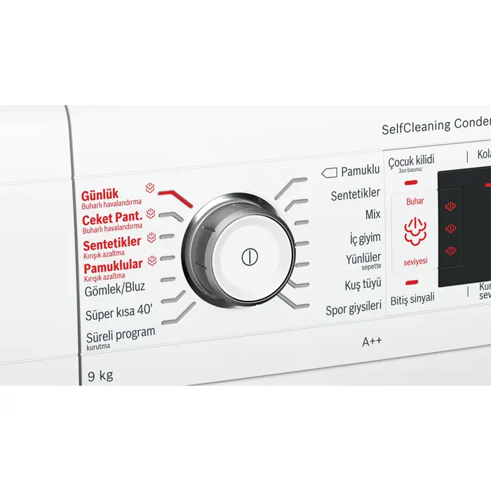 Bosch WTW85562TR A++ 9 Kg Çamaşır Kurutma Makinesi - Beyaz