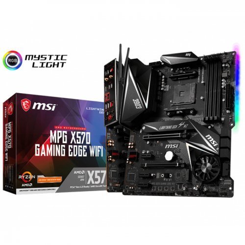 MSI MPG X570 Gaming Edge WiFi AMD X570 Soket AM4 DDR4 4400(OC)MHz ATX Gaming Anakart