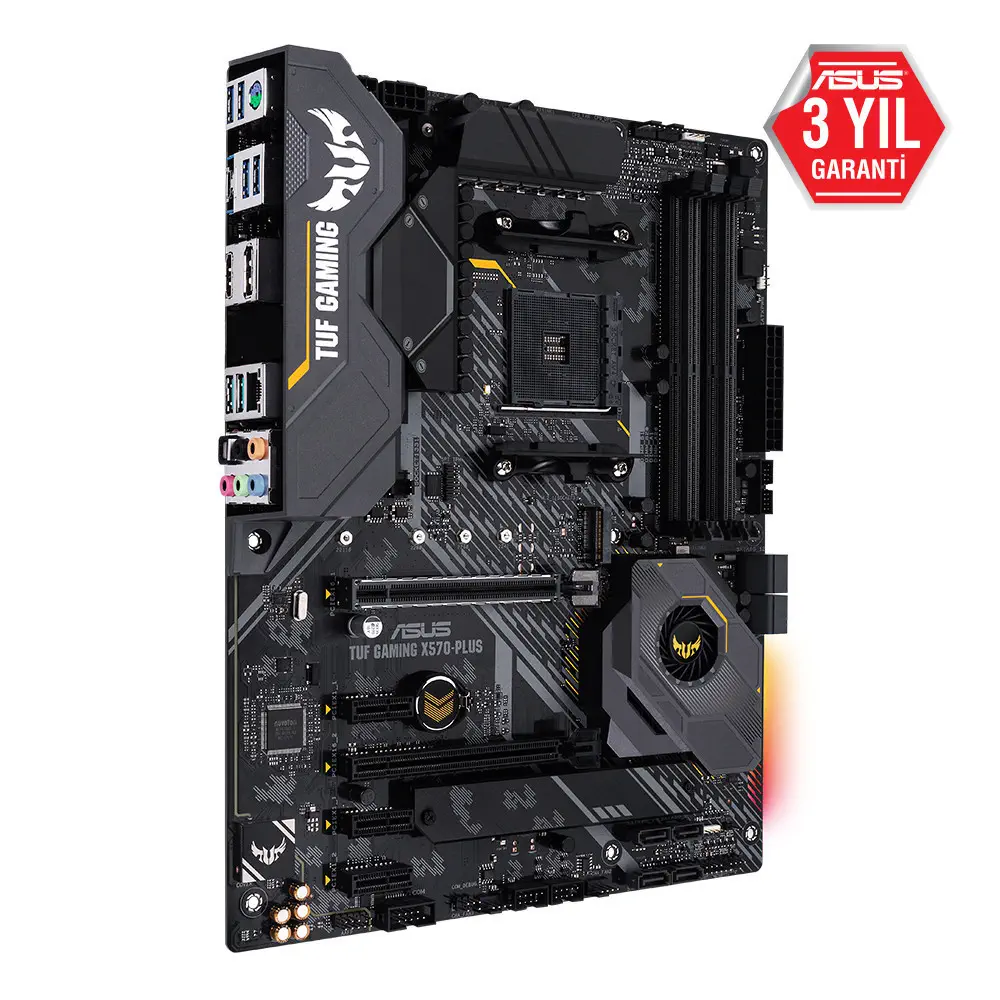 Asus Tuf Gaming X570-Plus AMD X570 Soket AM4 DDR4 4400(OC)MHz ATX Gaming Anakart
