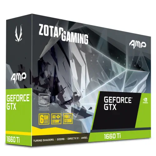 Zotac Gaming GeForce GTX 1660 Ti AMP 6GB GDDR6 192Bit DX12 Gaming Ekran Kartı - ZT-T16610D-10M