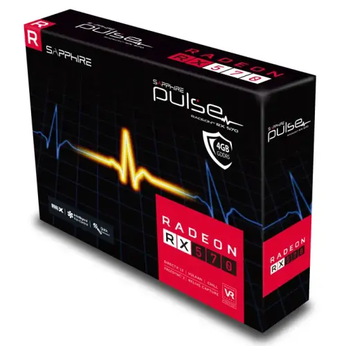 Sapphire Pulse RX 570 4G G5 AMD Radeon RX 570 4GB GDDR5 256Bit DX12 Gaming Ekran Kartı - 11266-67-20G