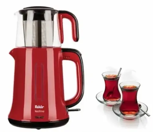 Fakir Teatime Çay Yapma Makinesi Kırmızı Siyah