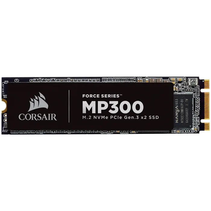 Corsair Force MP300 480GB 1600/1040MB/s M.2 NVMe PCIe SSD Disk - CSSD-F480GBMP300