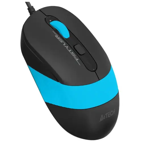 A4 Tech FM10 1600DPI 4 Tuş Optik Kablolu Mavi Mouse