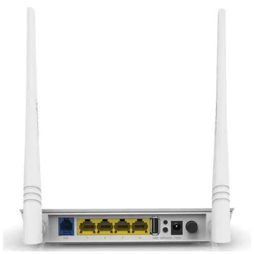 Tenda D301 Wi-Fi-N 4 Port 2 Anten USB ADSL2+ 300Mbps Kablosuz Modem Router