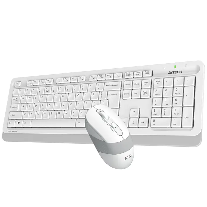 A4 Tech FG1010 USB TR Q Beyaz Kablosuz Klavye Mouse Set
