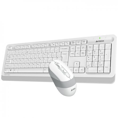 A4 Tech FG1010 USB TR Q Beyaz Kablosuz Klavye Mouse Set 