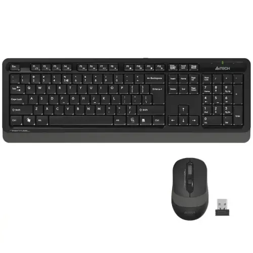 A4 Tech FG1010 USB TR Q Gri Kablosuz Klavye Mouse Set 