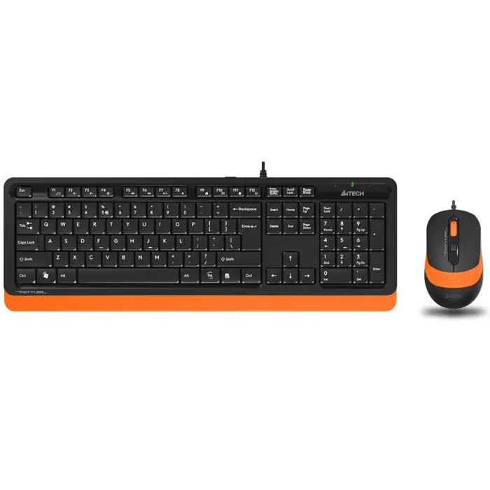 A4 Tech F1010 USB Turuncu Klavye Mouse Set