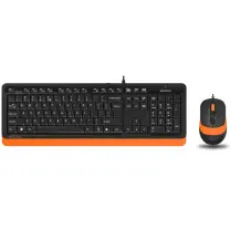 A4 Tech F1010 USB Turuncu Klavye Mouse Set
