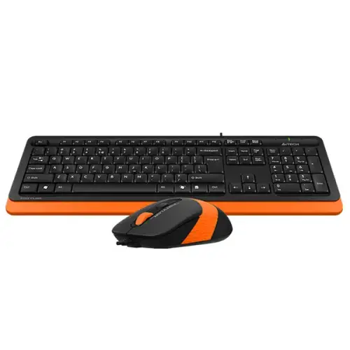 A4 Tech F1010 USB Turuncu Klavye Mouse Set