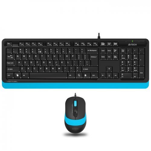 A4 Tech F1010 Mavi USB Klavye Mouse Set