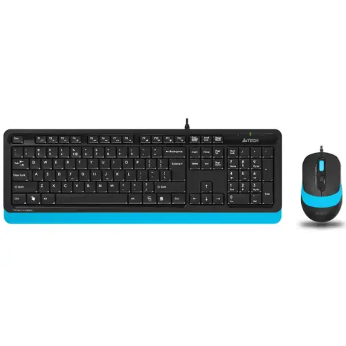 A4 Tech F1010 Mavi USB Klavye Mouse Set