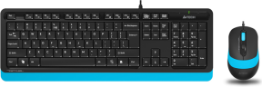 A4 Tech F1010 Mavi USB Klavye Mouse Set