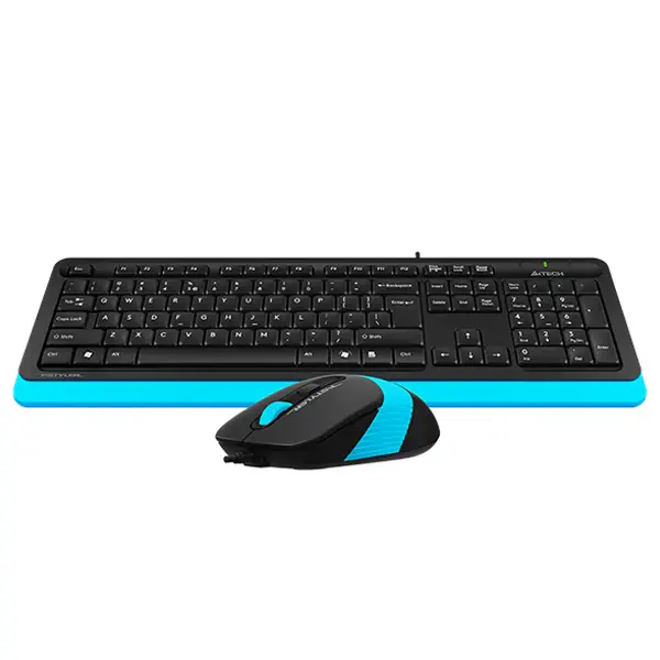 A4 Tech F1010 Mavi USB Klavye Mouse Set