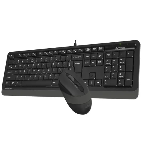 A4 Tech F1010 Gri USB Klavye Mouse Set