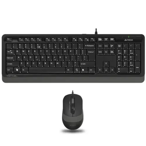 A4 Tech F1010 Gri USB Klavye Mouse Set