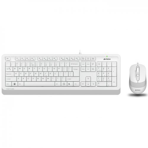 A4 Tech F1010 Beyaz USB Klavye Mouse Set