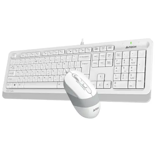 A4 Tech F1010 Beyaz USB Klavye Mouse Set