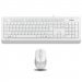 A4 Tech F1010 Beyaz USB Klavye Mouse Set