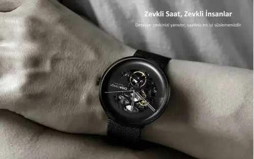 Xiaomi CIGA MY Series Özel Tasarım Mekanik Kol Saati - Siyah
