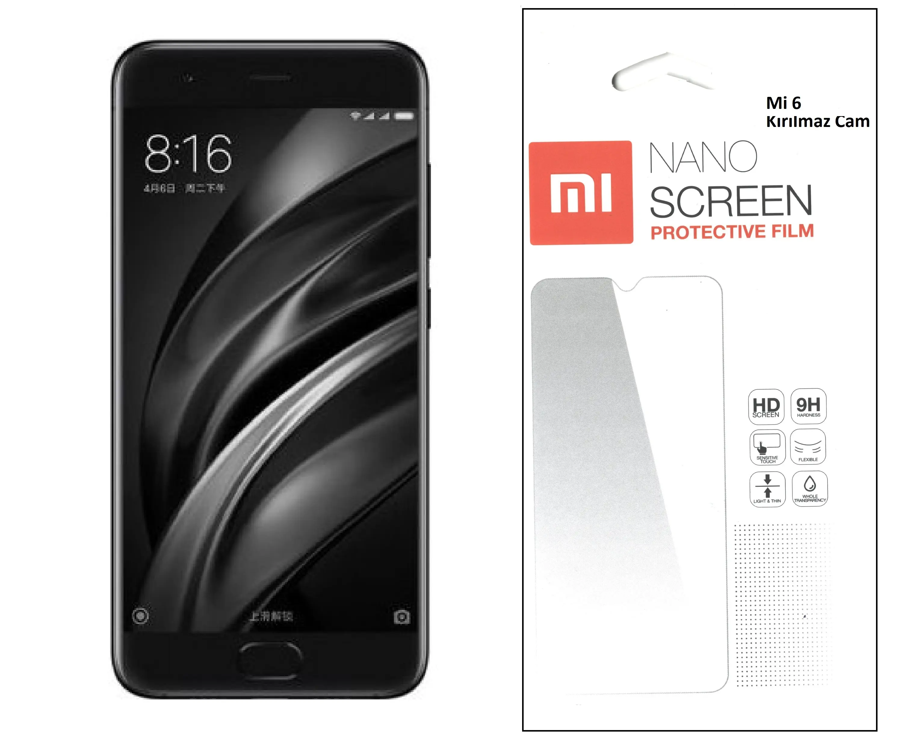 Xiaomi Mi 6 için Nano Kırılmaz Cam Ekran Koruyucu