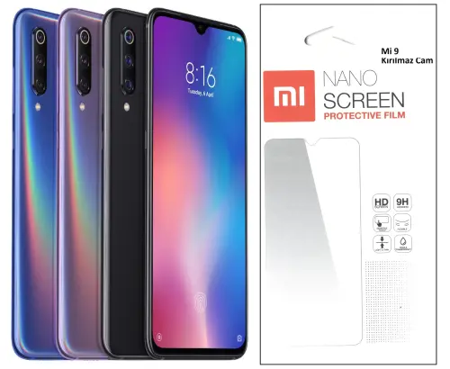 Xiaomi Mi 9 için Nano Kırılmaz Cam Ekran Koruyucu